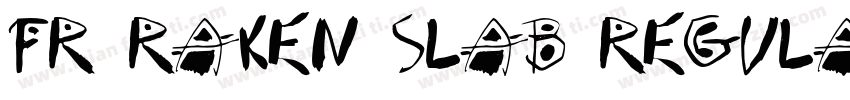 FR raken Slab Regula字体转换